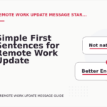 Simple First Sentences for Remote Work Update Messages