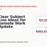 Clear Subject Line Ideas for Remote Work Update Messages