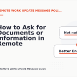 How to Ask for Documents or Information in Remote Work Update Message English