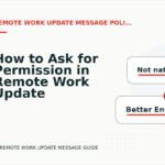 How to Ask for Permission in Remote Work Update Message English