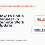 How to End a Request in Remote Work Update Message English