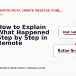 How to Explain What Happened Step by Step in Remote Work Update Message English