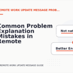 Common Problem Explanation Mistakes in Remote Work Update Message English
