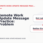 Remote Work Update Message Practice: Problem and Solution Replies