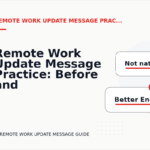 Remote Work Update Message Practice: Before and After Corrections