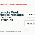 Remote Work Update Message Practice: Softening Direct Sentences